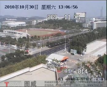 D1效果-某大樓頂安裝視頻監(jiān)控錄像演示